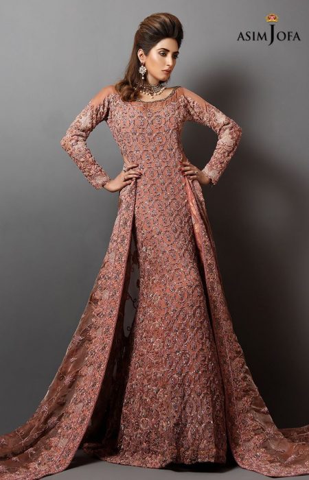 Asim-Jofa-bridal-dress-Aj-462-Rose-gold-full-slavees-bridal-gown-1